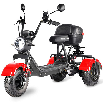 Электротрицикл WHITE SIBERIA TRIKE MINI RED 1500W